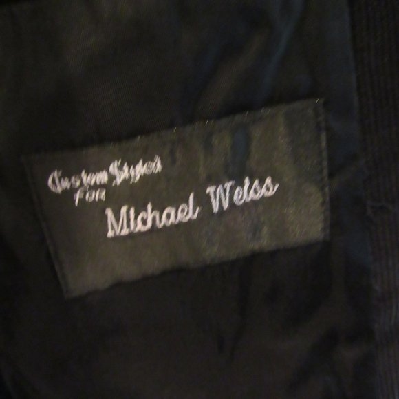 Custom Made David August 3 Button Black Corduroy Sport Coat - Picture 8 of 8